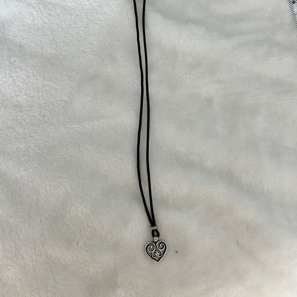 James Avery Silver Heart Pendant Necklace